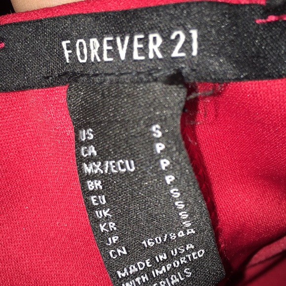 COPY - Forever 21 red dress - Picture 6 of 6